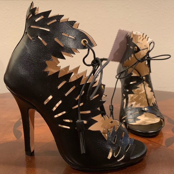 Christian Milano Shoes - Christian Milano leather handmade heels NIB